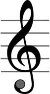 isolated music symbol