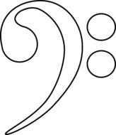 Symbol of Bass Clef