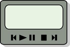 mp3 player media drawing