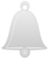 painted gray bell