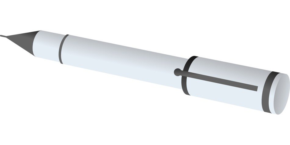 graphic image of white pencil
