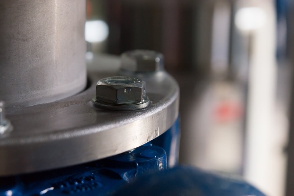 pipe with bolts