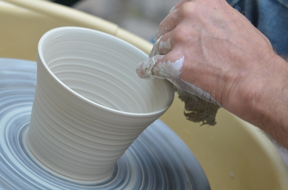 the making of clay pots