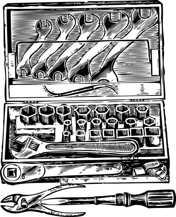 graphic image of tool box