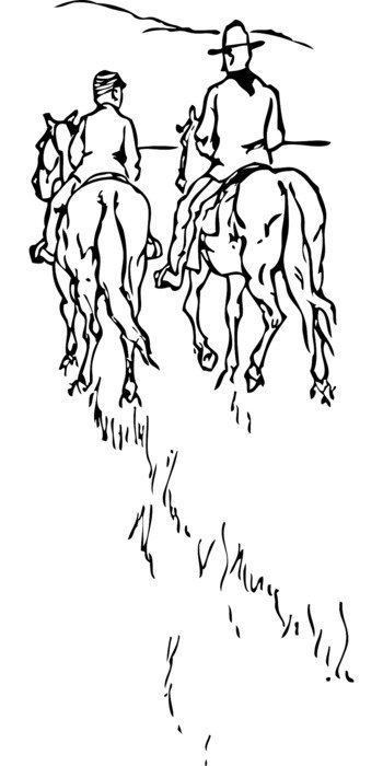 Ä°llustration of cowboys