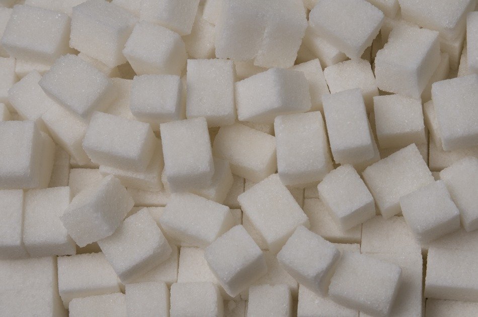 Sugar in the form of cubes