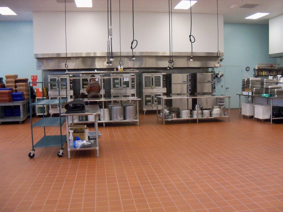 professional kitchen in the food processing