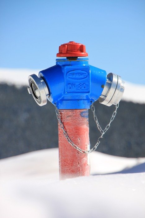 hydrant in the snow