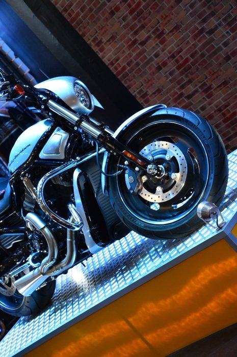 Motorcycle in the cabin