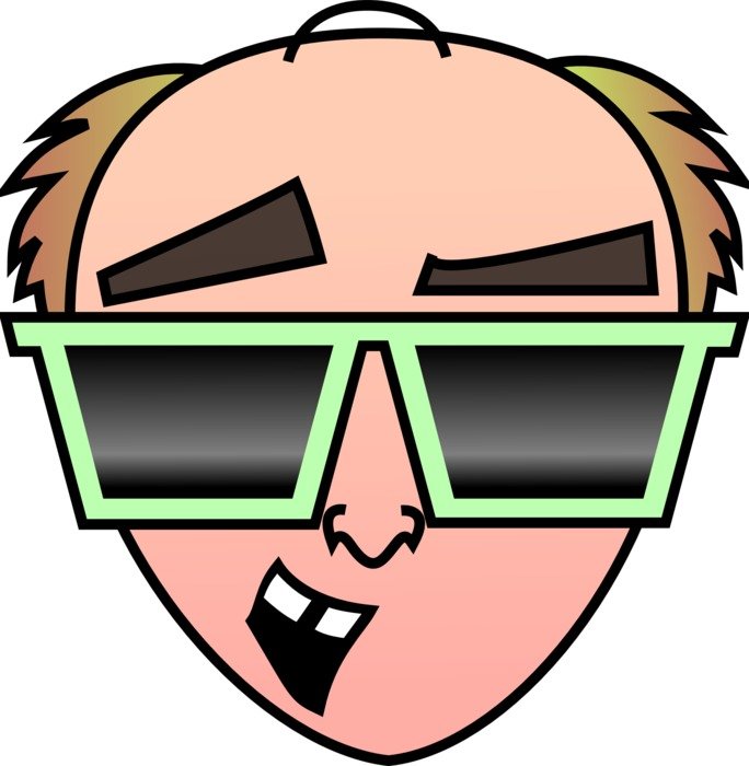 phil collins, caricature of celebrity with the glasses