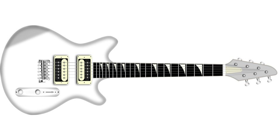 Picture of electric rock guitar instrument
