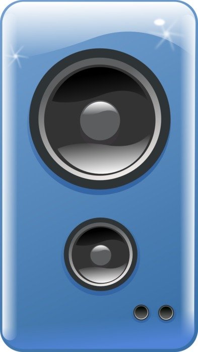 music loudspeakers drawing