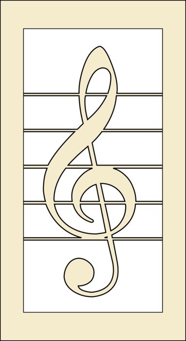 clef symbol, drawing