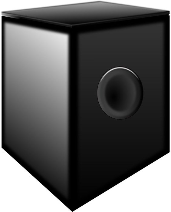 painted black speaker