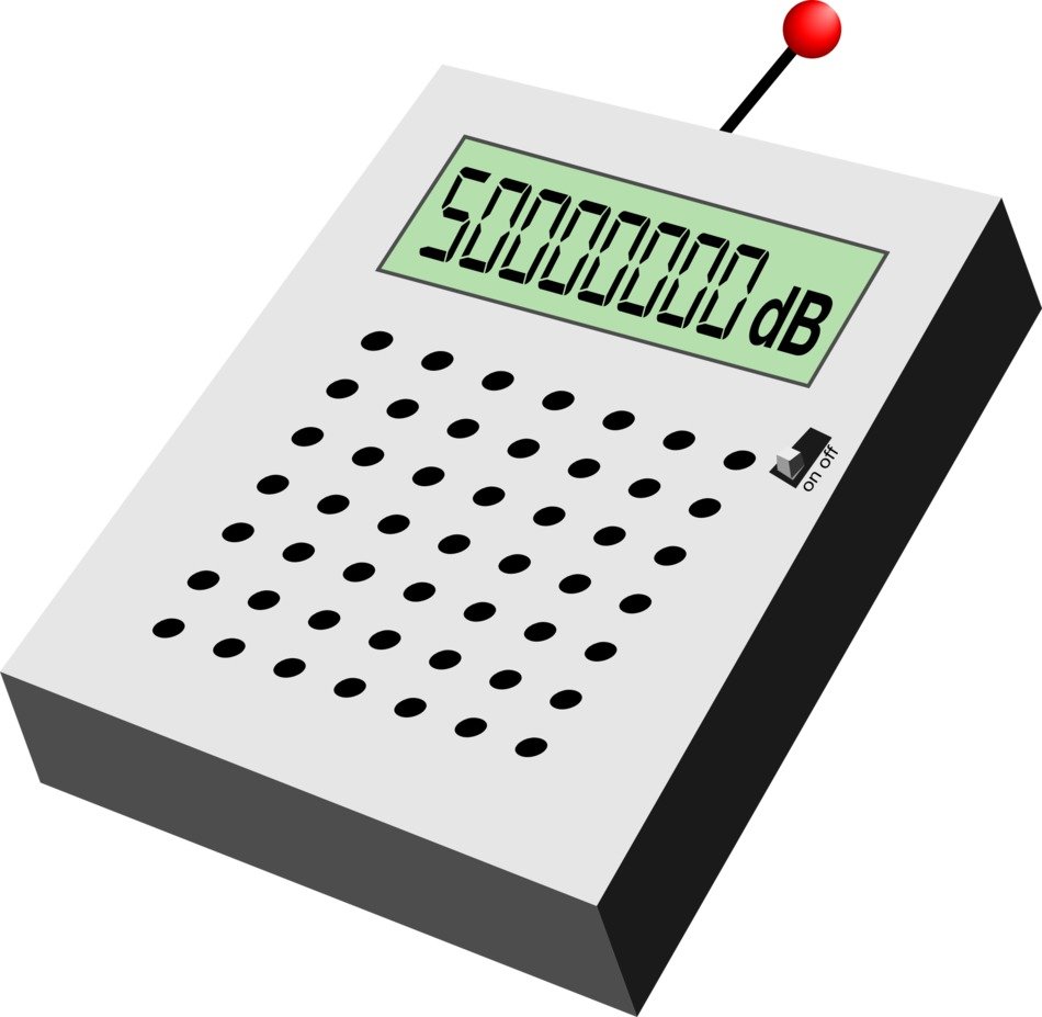graphic image of the sound power meter device