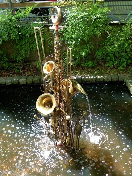 Musical pipe in the water