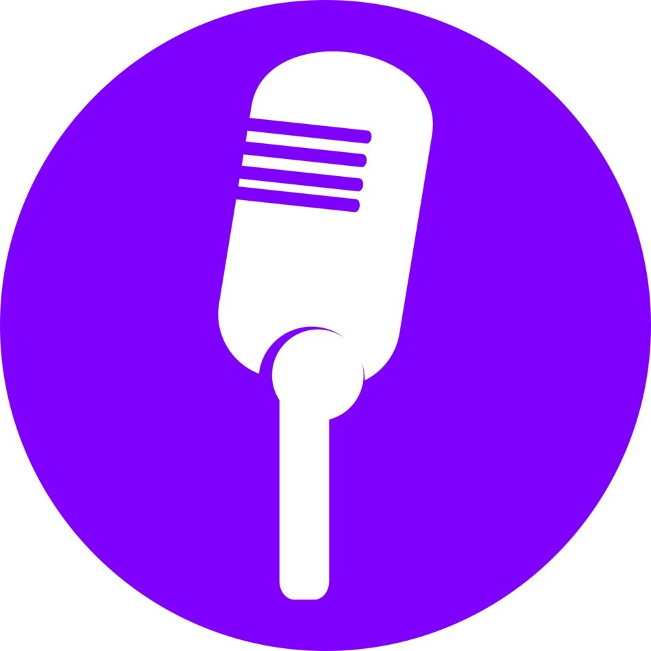 Picture of purple microphone
