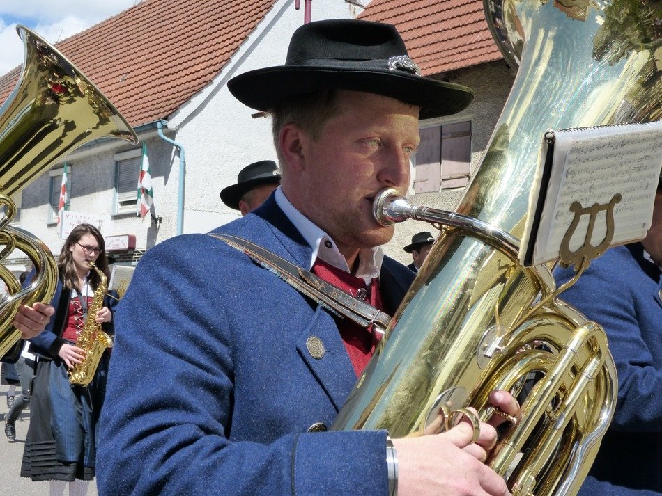 brass band on the streets of bavaria