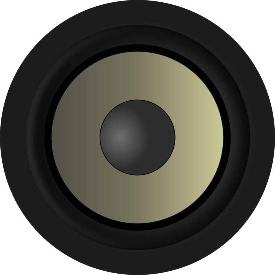 Speaker on a white background