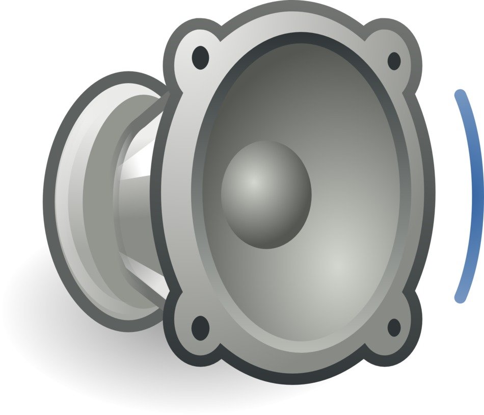 painted gray speaker with sound