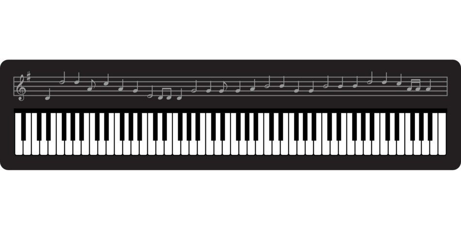 drawn black synthesizer