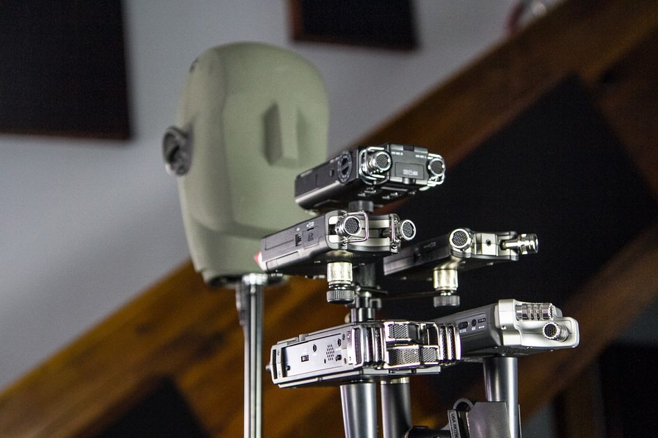 dummy head and portable recorders