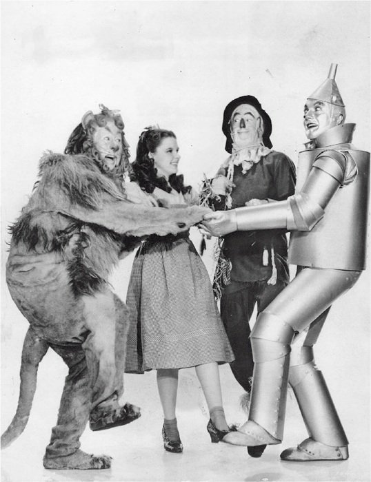 Black and white image of the wizard of oz bert
