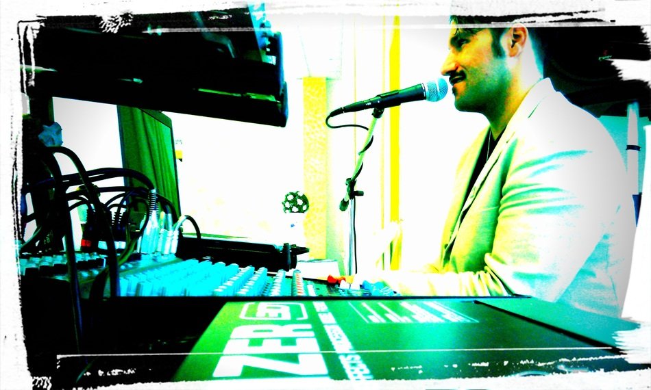 singer in studio
