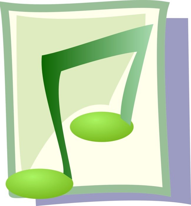 picture with a green note