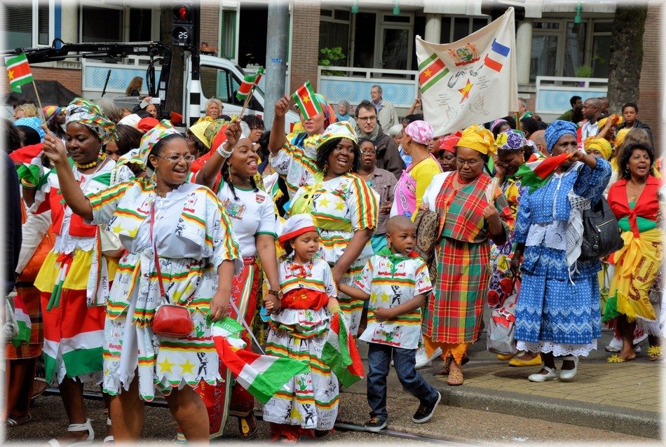 Musical costume procession in holland