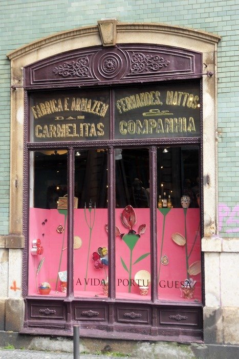 Flower shop window in Porto, Portugal
