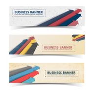 Business concept banners set