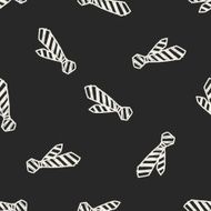 tie doodle seamless pattern background