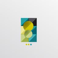 Modern abstract geometric info banner N2