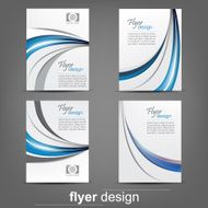 Set of business flyer template brochure or cover design