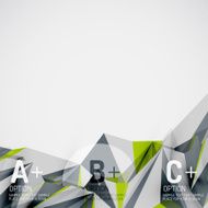 Geometric shapes in the air Vector abstract background