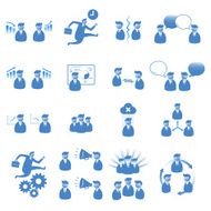 businessman icon set