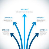 Infographics template with arrows