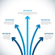 Infographics template with arrows