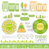 Set of ecology infographic elements N2