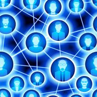 Vector seamless Backgrounds of communication people