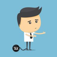 Businessman with tax burden