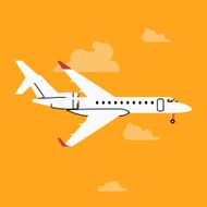 ommercial transport passenger business jet airliner