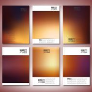 Abstract blurred background Brochure flyer or report for business templates