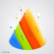 Vector pyramid infographic Design template