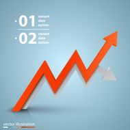 Arrows business growth Vector