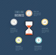 Business timeline infographic template Vector illustration N2