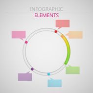 vector abstract 3d paper infographic elements for print or web