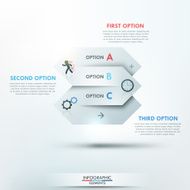 Modern infographics options banner N6