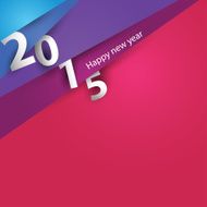 Design corner paper for new year 2015